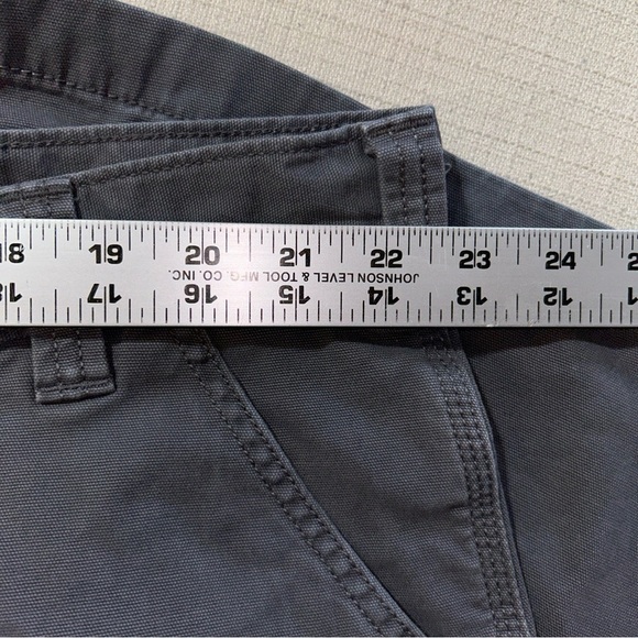 Carhartt Shorts Men Rugged Flex Relaxed Fit Cargo Gray Canvas BS2514-M Size 46 - Picture 7 of 8